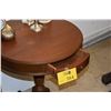 Image 4 : CIRCULAR OCCASIONAL TABLE W/1 DRAWER