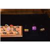 Image 1 : STERLING SILVER & RESIN RINGS (14 PCS)