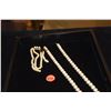 Image 2 : 14K PEARL (7.5-8 MM) NECKLACE (AS IS) & 14K DOUBLE STRAND PEARL BRACELET (2 PCS)
