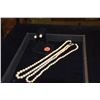 Image 1 : STERLING SILVER PEARL NECKLACES & EARRINGS (3 PCS)