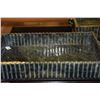 Image 2 : CHINESE JADE FLOWER ARRANGEMENT RECTANGLE TRAY W/STAND & ORIGINAL BOX (13" X 6 3/4" X 2") (2 PCS)