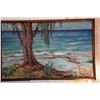 Image 2 : KOA FRAMED HAWAIIAN PAINTING ON CANVAS, WAIMANALO BEACH (30" X 20")