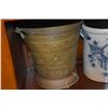 Image 4 : STONEWARE JUG & CROCK, MELLOR & CO. PITCHER & BRASS BUCKETS (5 PCS)
