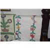 Image 4 : 1930'S FLORAL QUILTS (75 1/2" x 93", 62" x 79" &  67" x 85") (3 PCS)