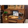 Image 4 : OAK ROLL TOP DESK W/CHAIR