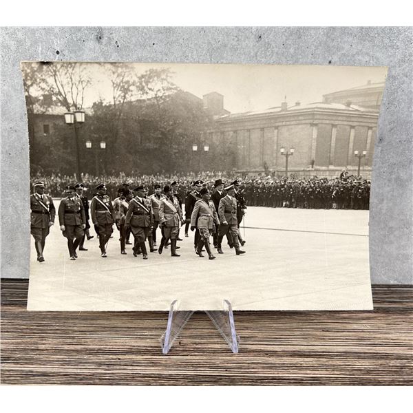 Adolf Hitler & Mussolini Parade Photo