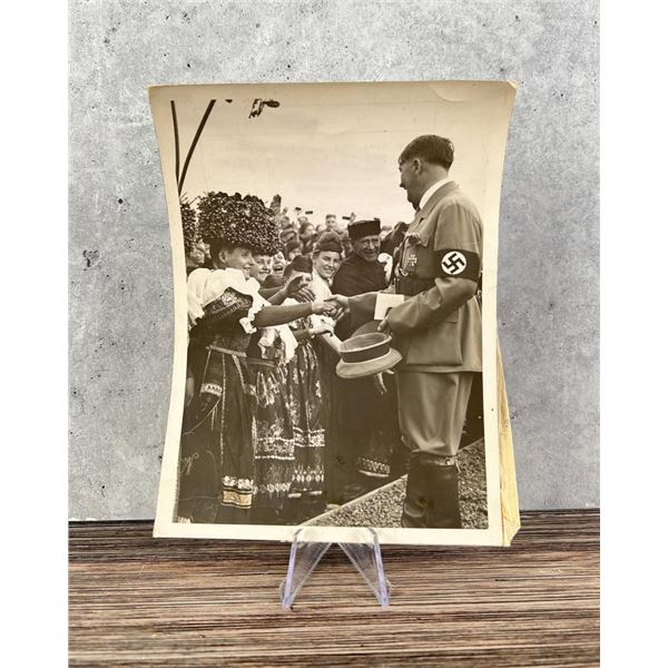 Adolf Hitler Greets Admirers Photo