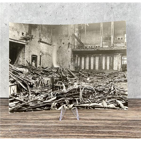 1933 German Reichstag Fire Damage Photo