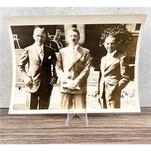 Hitler & Goebbels Austrian Ambassador Photo