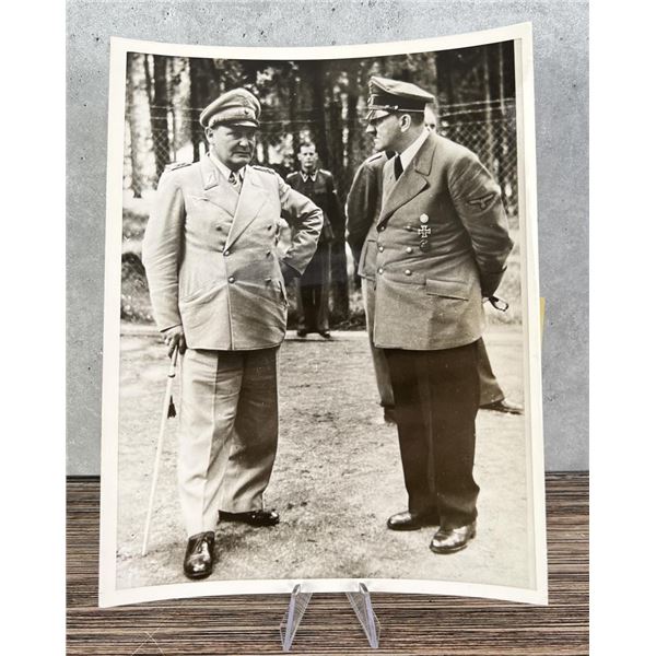 Hitler & Goering After Assassination Attempt Photo
