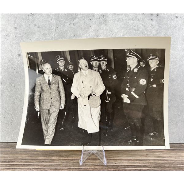 Hitler & Hess Address Berlin Party Meeting Photo