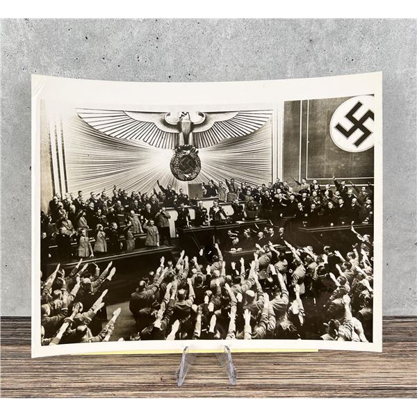 1938 Hitler Addresses Reichstag Photo