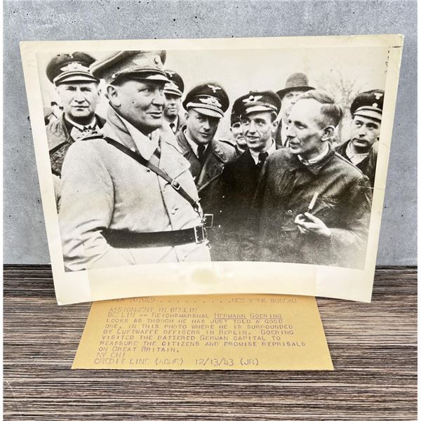1943 Hermann Goering Visits War Torn Berlin Photo