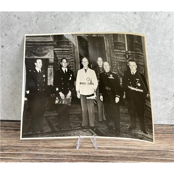 WW2 Mussolini & Minister Ciano Photo