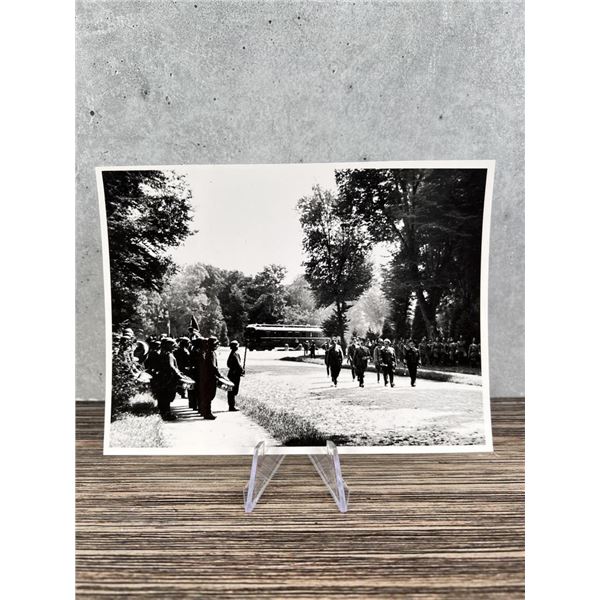 Hitler & Staff In Front Of Armistice Train Photo