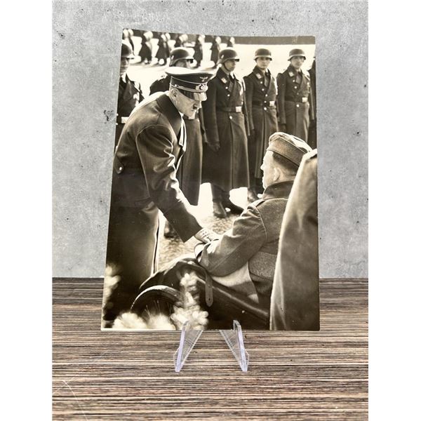 Hitler Greets Wounded Soldier War Memorial Photo