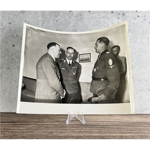 Hitler With General Karl Ullrich Photo