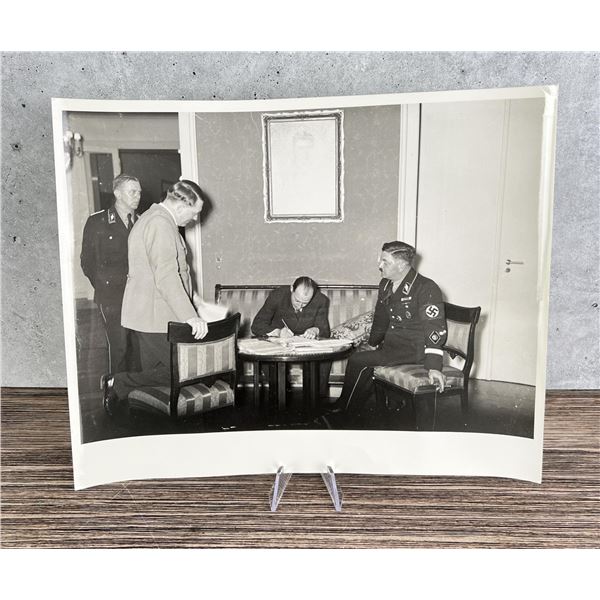1943 Hitler Checking Election Returns Photo