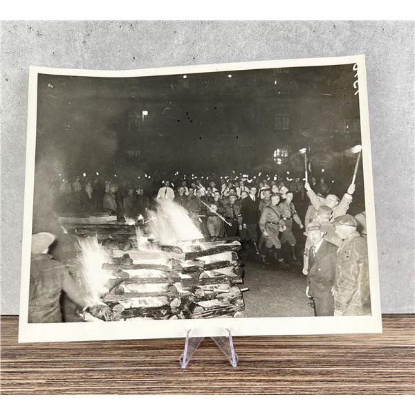 German Students Burning Jewish Books Photo