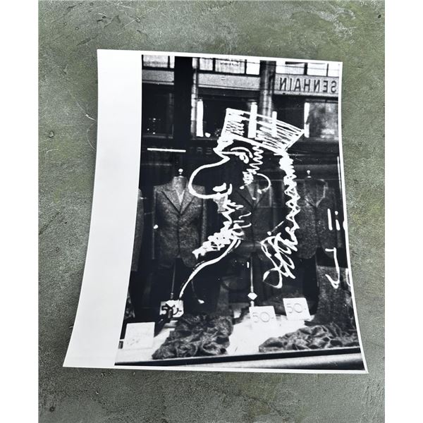 Anti Jewish Graffiti On German Shop Photo