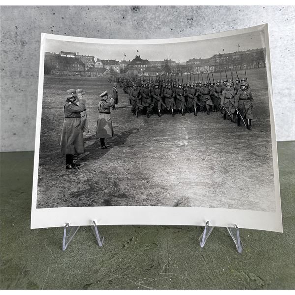 General Werner Von Fritsch Reviews Troops Photo