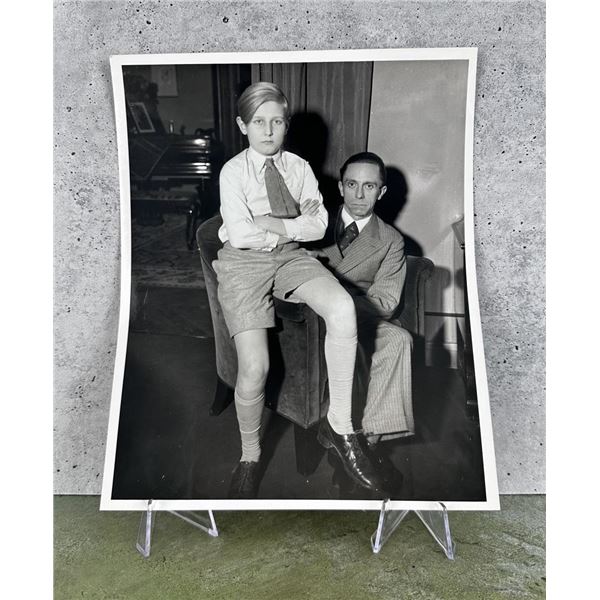 Goebbels With Step Son Harald Quandt Photo