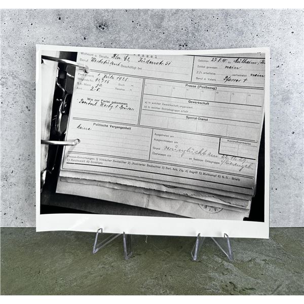 Horst Wessel NSDAP Membership Card Photo