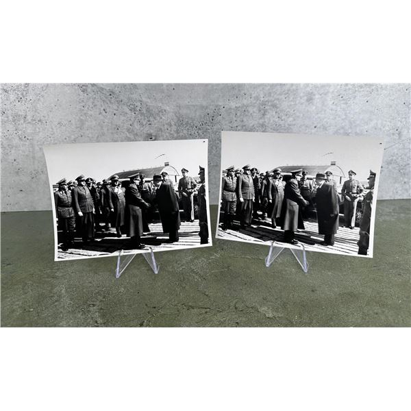 Adolf Hitler & Benito Mussolini In Germany Photos