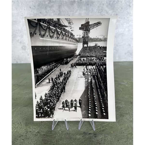 Launching Of The Pocket Battleship Graf Spee Photo