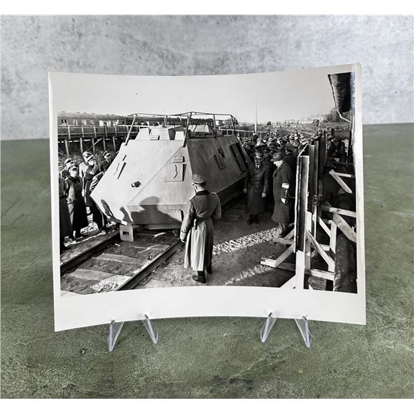 Hitler Inspecting Armored Train Photo