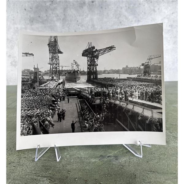 Launching Of Pocket Battleship Graf Spee Photo