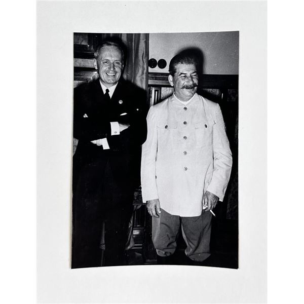 1939 Count Von Ribbentrop & Josef Stalin Photo