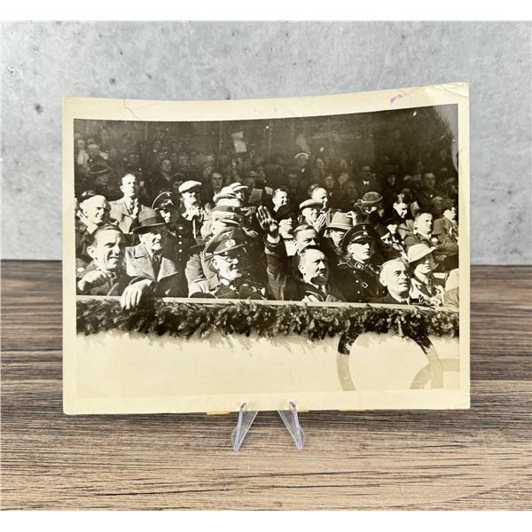 1936 Hitler Salutes At Winter Olympics Photo