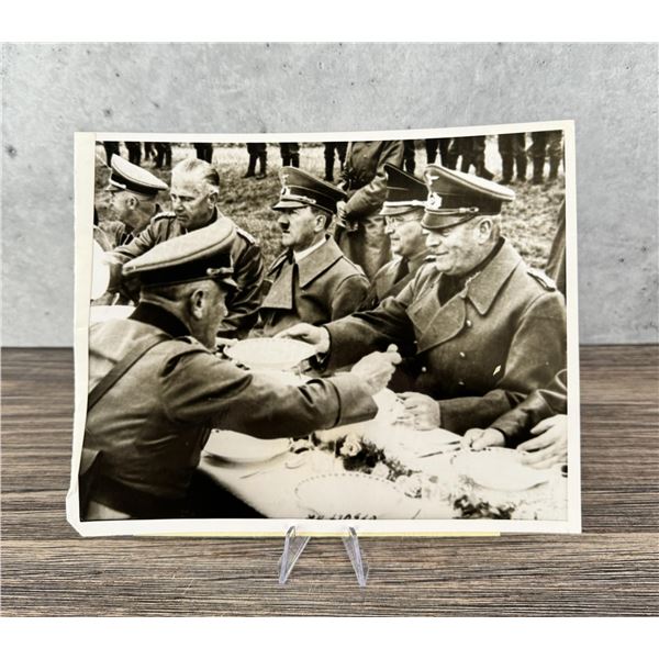 1938 Hitler Dines With Army In Sudetenland Photo