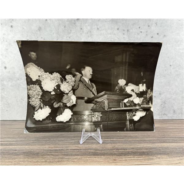 1933 Hitler Salutes Workmen's Congress Photo