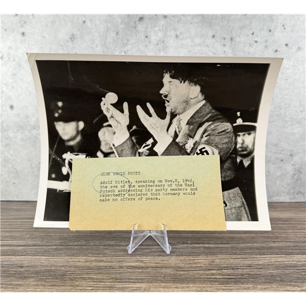 1942 Hitler Speaks To Rally Photo