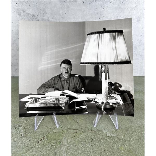 1934 Adolf Hitler Works At Desk Photo