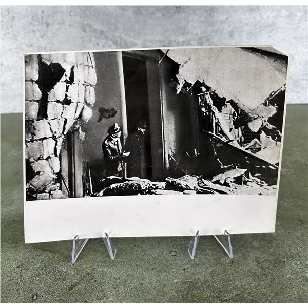 Hitler In Rubble Of Reichs Chancellery Photo