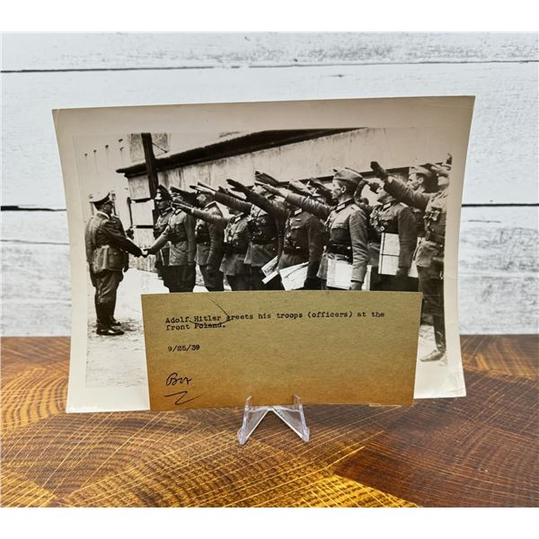 Adolf Hitler Greets Troops At The Front Photo