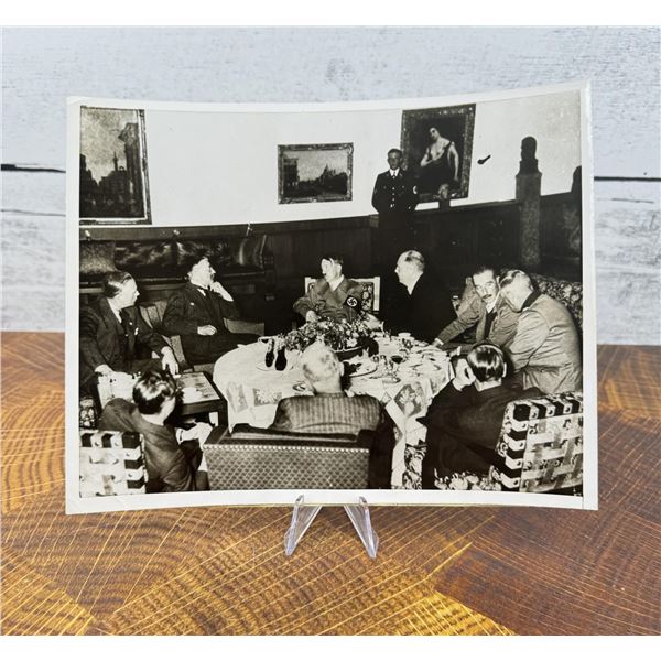 1938 Hitler Meets With Neville Chamberlain Photo