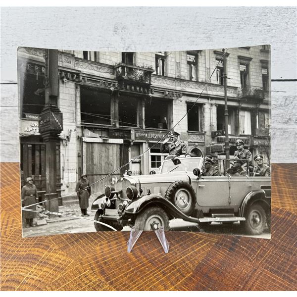 Hitler Tours War Torn Warsaw Poland Photo