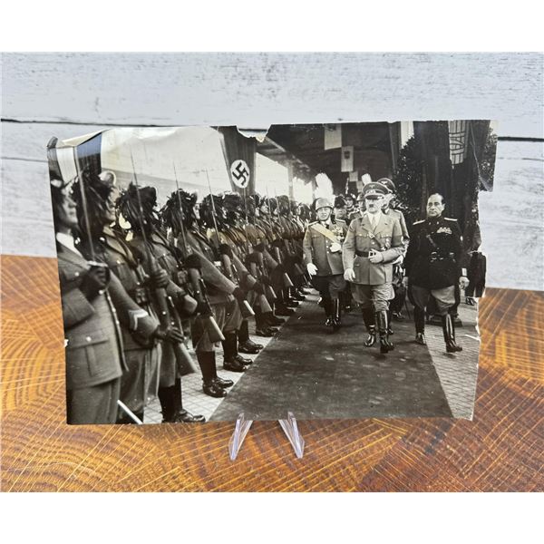 Hitler Reviews Troops In Italy Photo