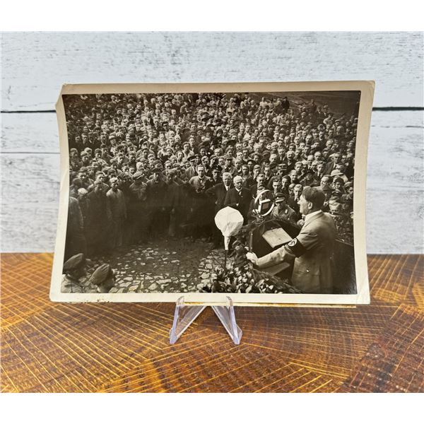 Hitlers Speaks To Workers In East Prussia Photo