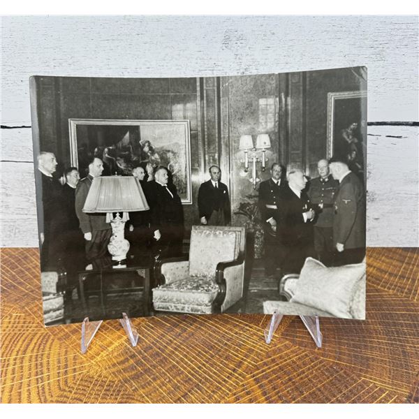 Hitler Meets With Czech President Hacha Photo
