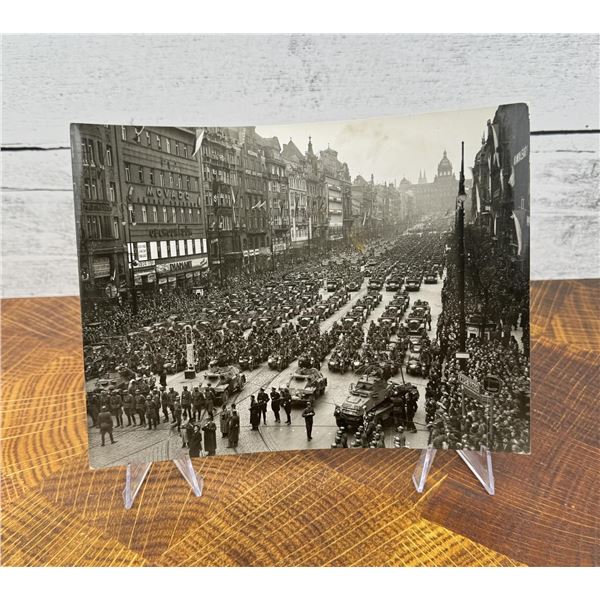 German Troops March Into Prague Photo