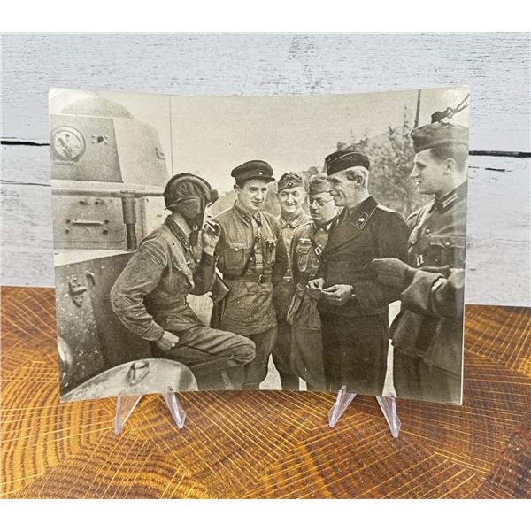 Meeting Of German & Soviet Troops In Poland Photo