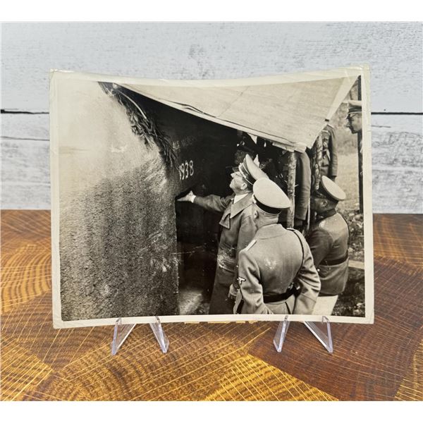 Hitler Inspects Czech Fortifications Photo