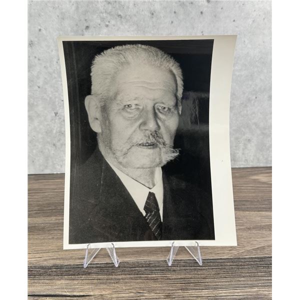 President Paul von Hindenburg File Photo