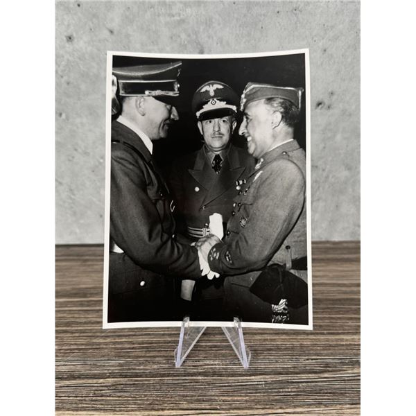 Hitler Greets Francisco Franco At Hendaye Photo