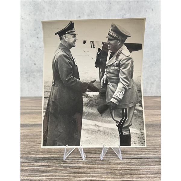 Luftwaffe Hermann Goering meets Mussolini Photo